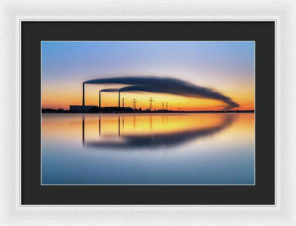 Reftinsky Reservoir of Sverdlovsk, Russia / Art Photo - Framed Print