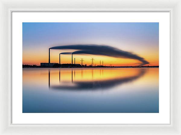 Reftinsky Reservoir of Sverdlovsk, Russia / Art Photo - Framed Print