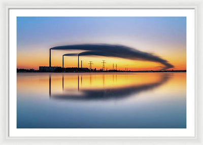 Reftinsky Reservoir of Sverdlovsk, Russia / Art Photo - Framed Print