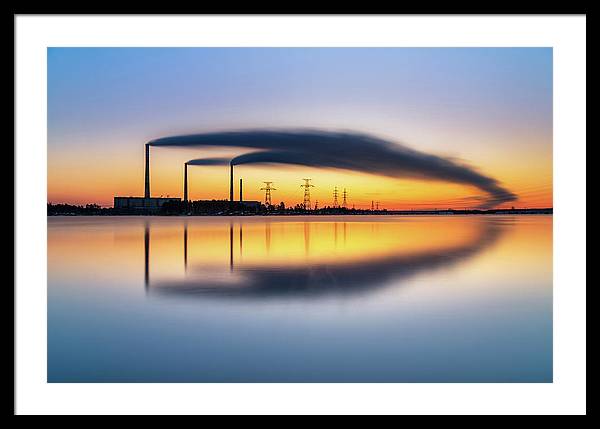 Reftinsky Reservoir of Sverdlovsk, Russia / Art Photo - Framed Print