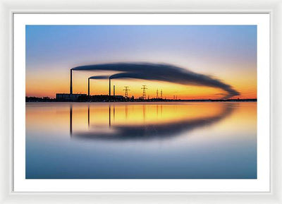 Reftinsky Reservoir of Sverdlovsk, Russia / Art Photo - Framed Print