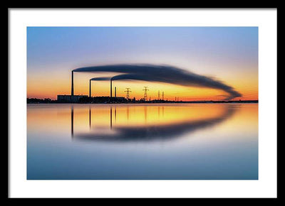 Reftinsky Reservoir of Sverdlovsk, Russia / Art Photo - Framed Print