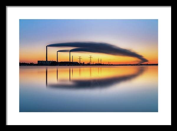 Reftinsky Reservoir of Sverdlovsk, Russia / Art Photo - Framed Print