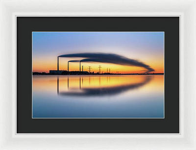 Reftinsky Reservoir of Sverdlovsk, Russia / Art Photo - Framed Print