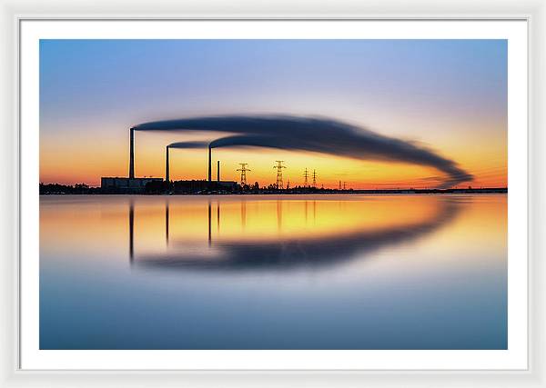 Reftinsky Reservoir of Sverdlovsk, Russia / Art Photo - Framed Print