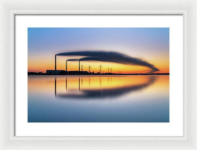 Reftinsky Reservoir of Sverdlovsk, Russia / Art Photo - Framed Print