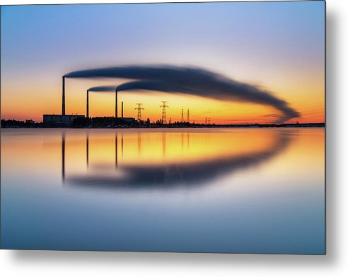 Reftinsky Reservoir of Sverdlovsk, Russia / Art Photo - Metal Print