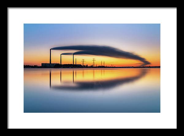 Reftinsky Reservoir of Sverdlovsk, Russia / Art Photo - Framed Print