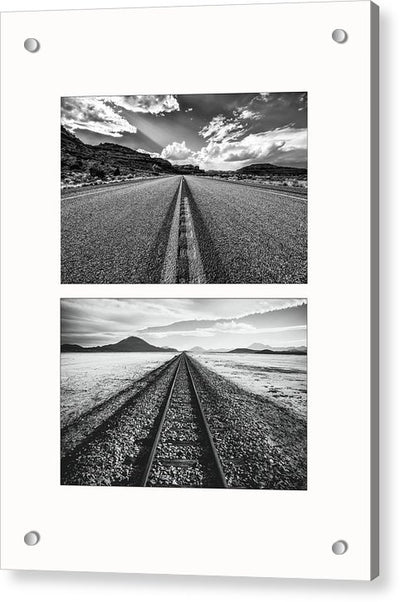 Road and Track  - diptych / Art Photo - Acrylic Print