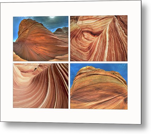 Rock Waves, Utah - Metal Print