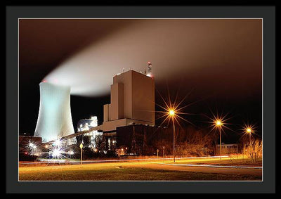 Rostock Power Station, Germany / Art Photo - Framed Print