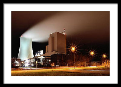 Rostock Power Station, Germany / Art Photo - Framed Print