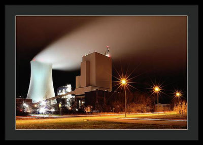 Rostock Power Station, Germany / Art Photo - Framed Print