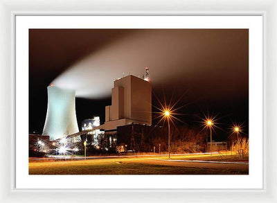 Rostock Power Station, Germany / Art Photo - Framed Print