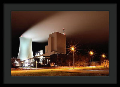 Rostock Power Station, Germany / Art Photo - Framed Print