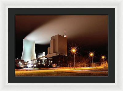 Rostock Power Station, Germany / Art Photo - Framed Print