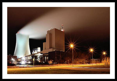 Rostock Power Station, Germany / Art Photo - Framed Print