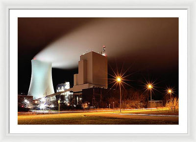 Rostock Power Station, Germany / Art Photo - Framed Print