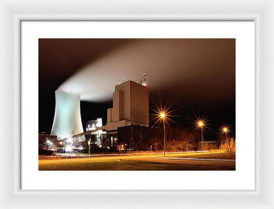 Rostock Power Station, Germany / Art Photo - Framed Print