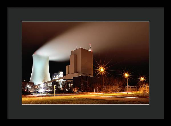 Rostock Power Station, Germany / Art Photo - Framed Print