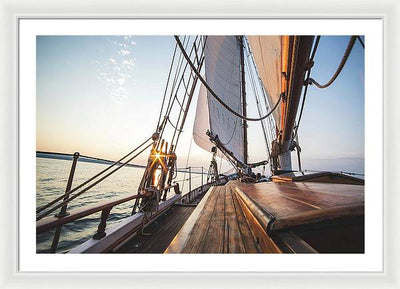 Sail Boat #2 / Art Photo - Framed Print