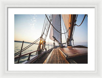 Sail Boat #2 / Art Photo - Framed Print