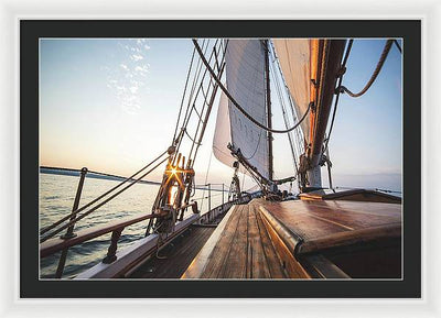 Sail Boat #2 / Art Photo - Framed Print