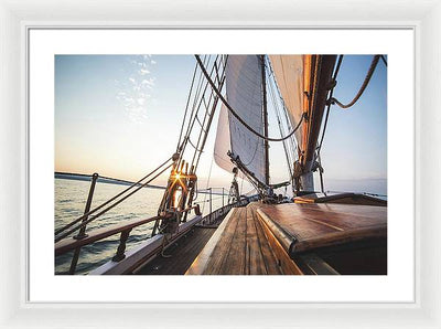 Sail Boat #2 / Art Photo - Framed Print