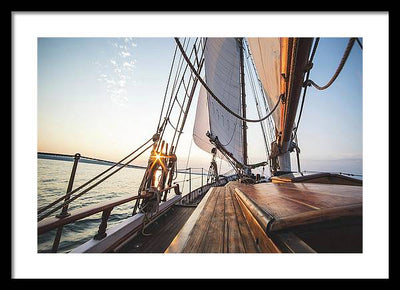 Sail Boat #2 / Art Photo - Framed Print