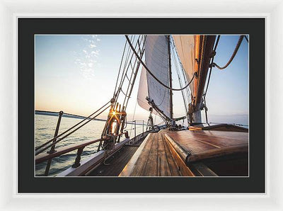 Sail Boat #2 / Art Photo - Framed Print