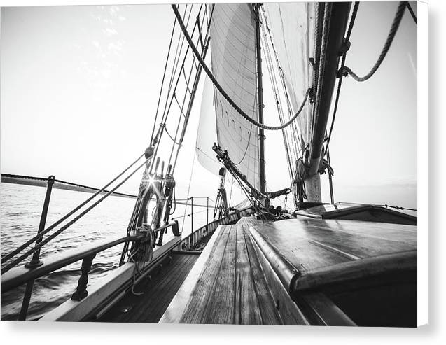 Sail Boat,Monochrome 