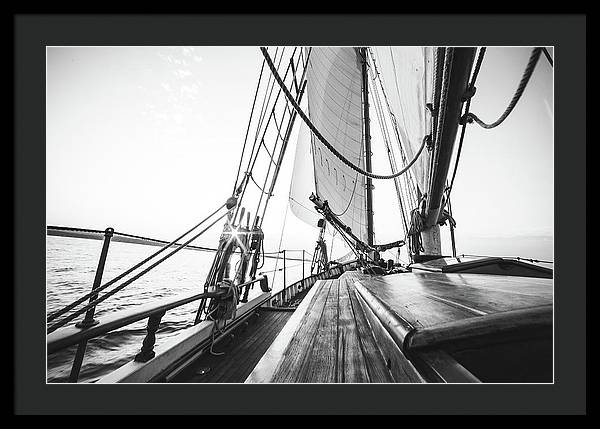 Sail Boat,Monochrome 