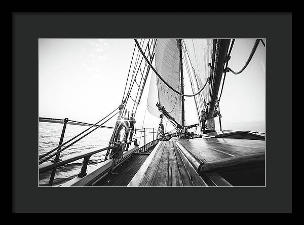 Sail Boat,Monochrome 