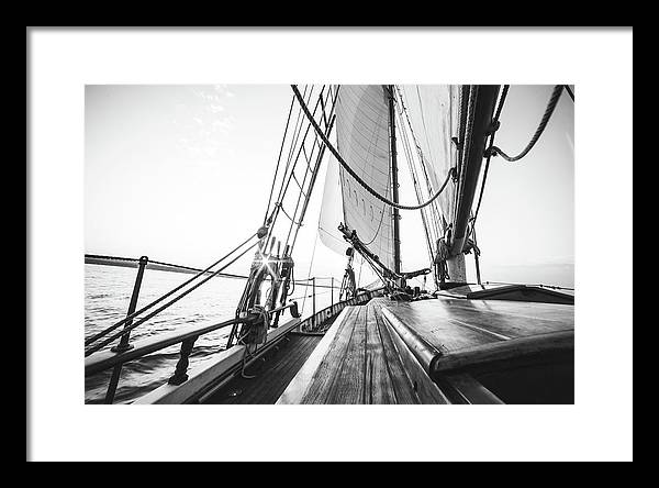 Sail Boat,Monochrome 