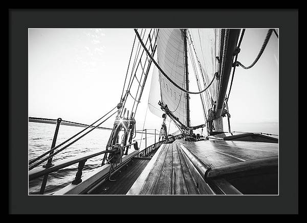 Sail Boat,Monochrome 