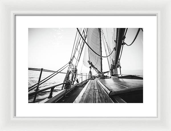 Sail Boat,Monochrome 