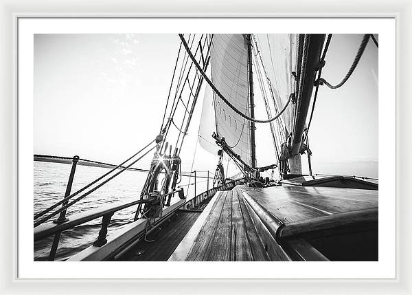 Sail Boat,Monochrome 