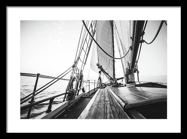 Sail Boat,Monochrome 