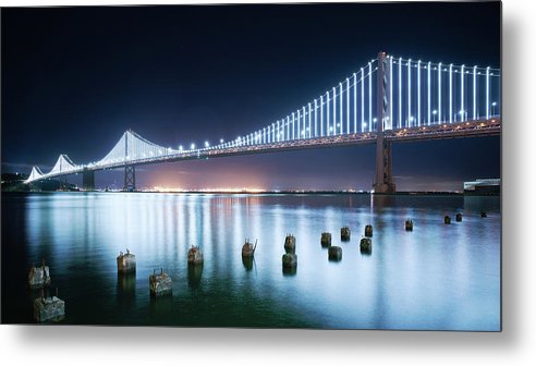 San Francisco Bay Bridge / Art Photo - Metal Print