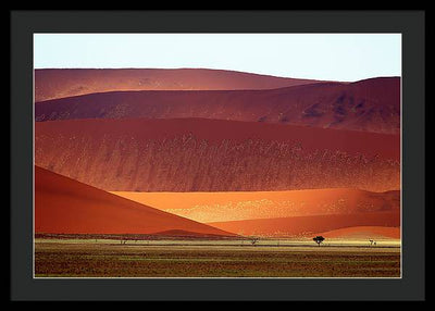 Sand Dunes, Namibia #2 / Art Photo - Framed Print