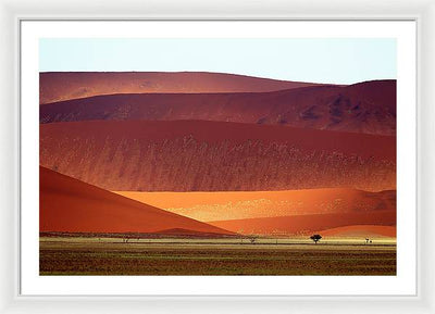 Sand Dunes, Namibia #2 / Art Photo - Framed Print