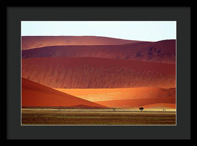 Sand Dunes, Namibia #2 / Art Photo - Framed Print