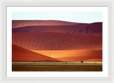 Sand Dunes, Namibia #2 / Art Photo - Framed Print