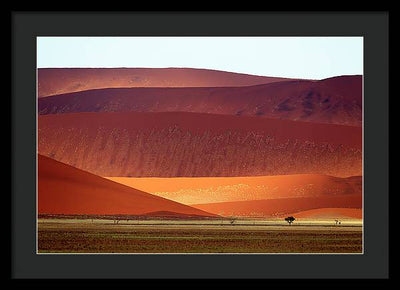 Sand Dunes, Namibia #2 / Art Photo - Framed Print