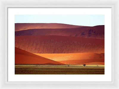 Sand Dunes, Namibia #2 / Art Photo - Framed Print