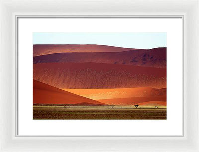 Sand Dunes, Namibia #2 / Art Photo - Framed Print