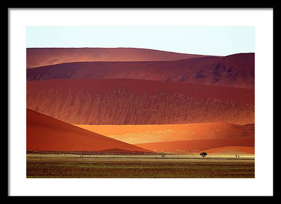 Sand Dunes, Namibia #2 / Art Photo - Framed Print