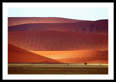 Sand Dunes, Namibia #2 / Art Photo - Framed Print