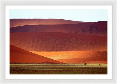 Sand Dunes, Namibia #2 / Art Photo - Framed Print