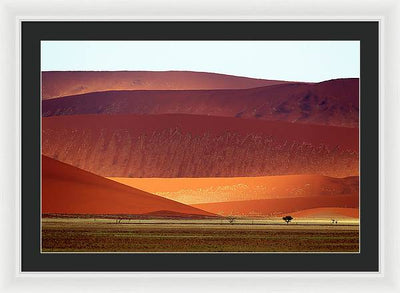 Sand Dunes, Namibia #2 / Art Photo - Framed Print